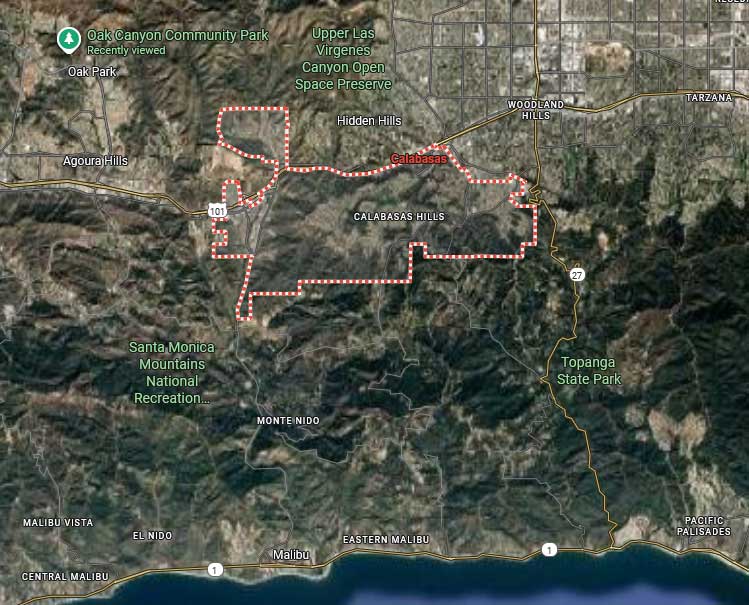 Calabasas-Map